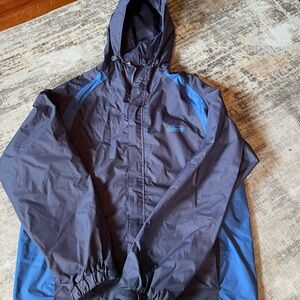 COLEMAN Blue Hooded Rain Jacket Men's Size Medium